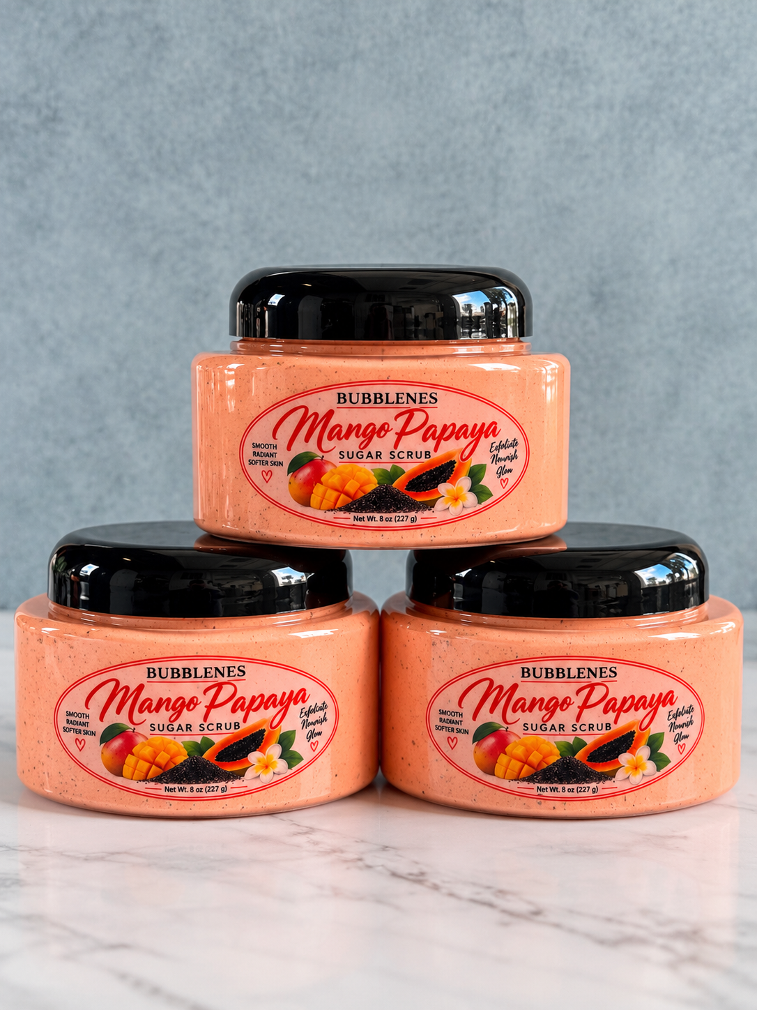BUBBLENES Mango Papaya Sugar Scrub