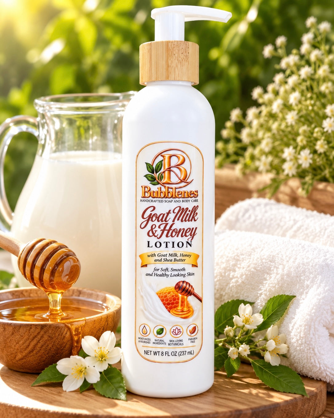 Bubblenes Goat Milk & Honey Lotion