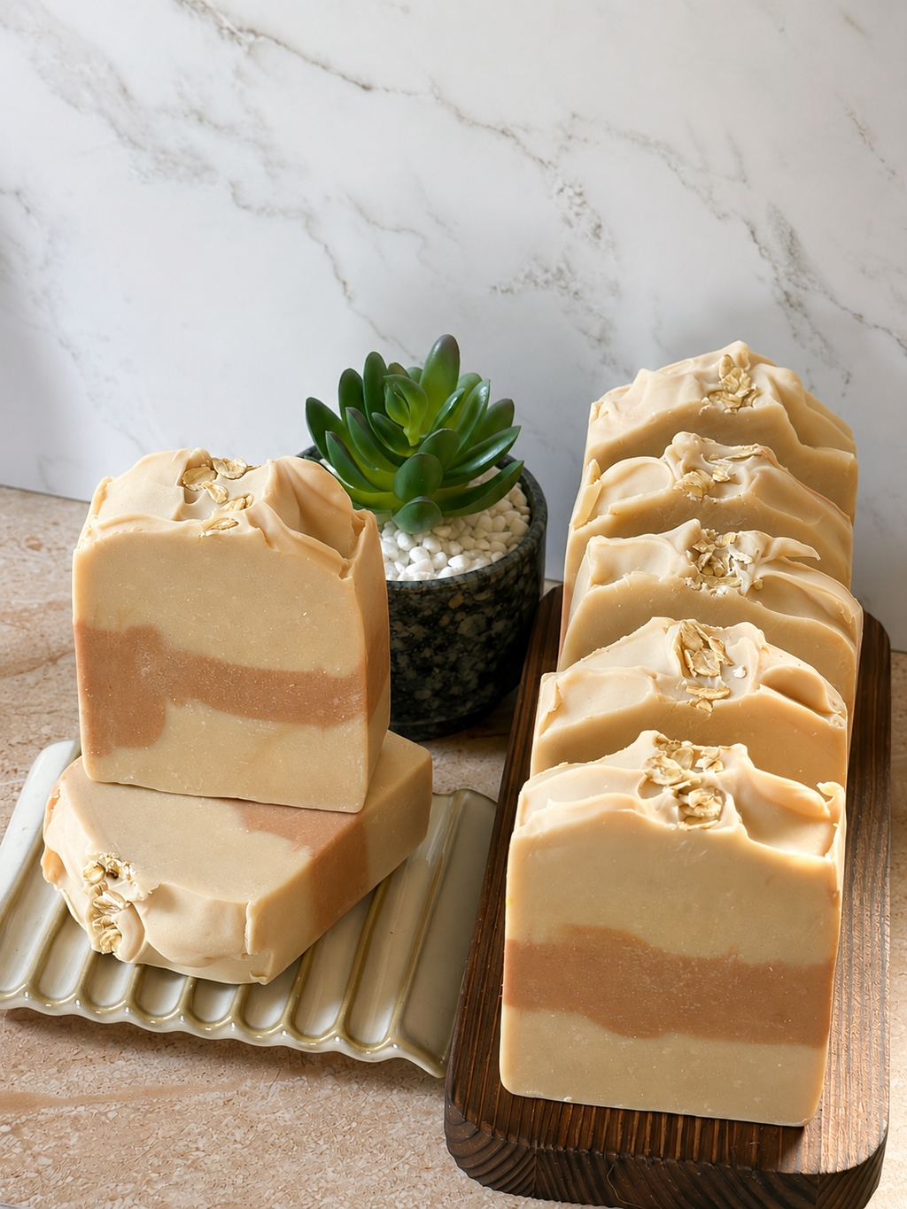 Oatmeal & Honey Goat Milk Soap 🌾🍯